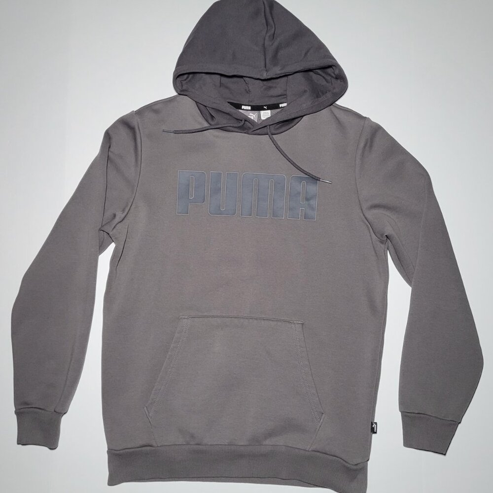 Puma Mens Gray Pullover Hoodie Size Small